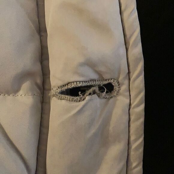 Maison Scotch Hooded Puffer Coat in Cream - Picture 8 of 11